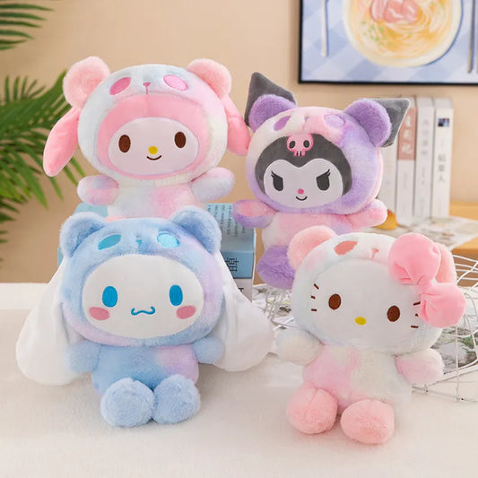 Sanrio 25Cm Anime Sanriod Toys Kawaii Kuromi Mymelody Cinnamorol Plush Soft Stuffed Animals Doll