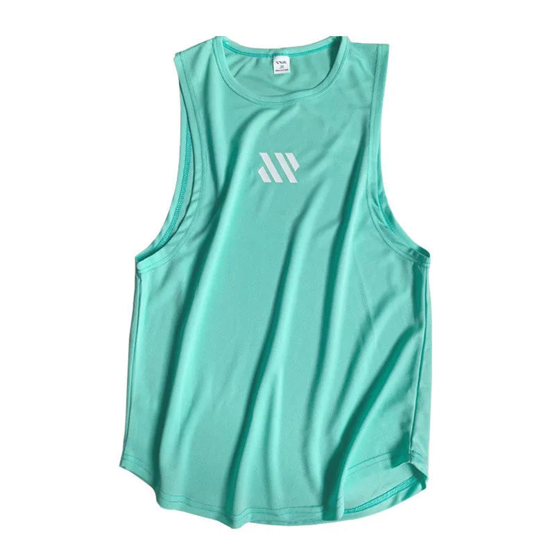 Mens Gym Tank top Men Fitness Sleeveless Shirt Male Breathable Fitness Undershirt