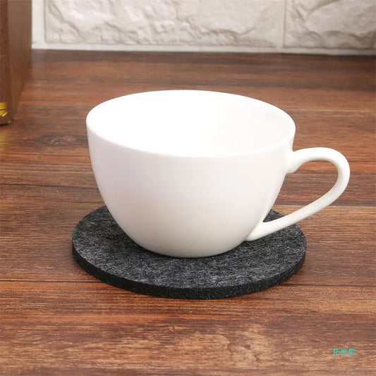 Heat Resistant Felt Absorbent Coaster Absorb Water Round Felt