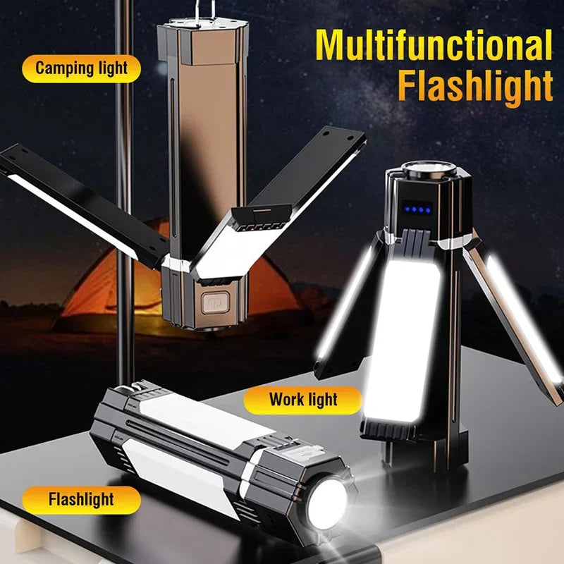 Foldable USB Rechargeable Tent Camping Light Travel Lanterns