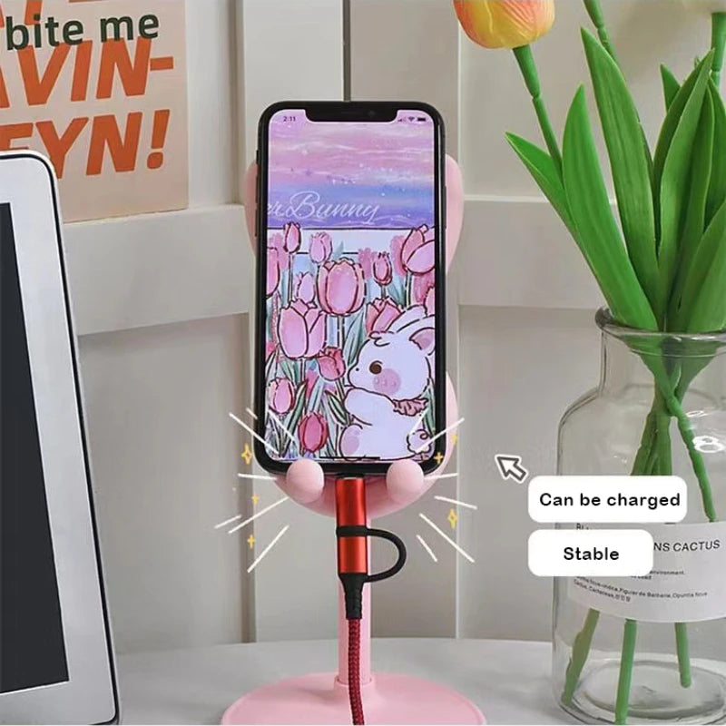 Phone Holder Desktop Cell Phone Stand For iPhone Samsung Smartphone Adjustable Stand