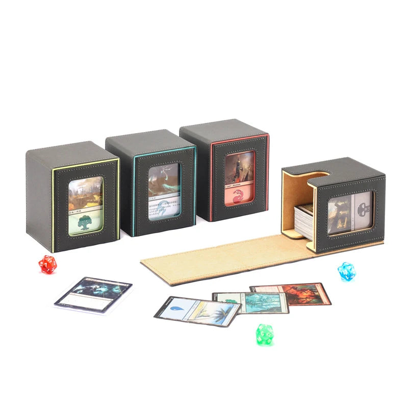 Card Deck Box with Display Patented Design Card Deck Case Holds Box