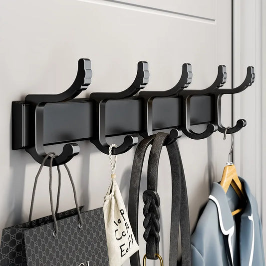 Wall Mounted Coat Rack 5 Hanging Hooks Towel Rack Storage Organizer Hanger