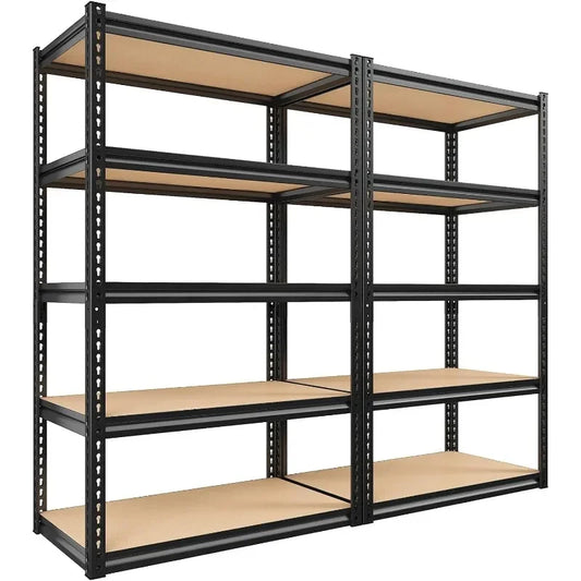 Heavy Duty Shelving Adjustable 5 Tier Metal Shelves 2000LBS for Warehouse Pantry Basement