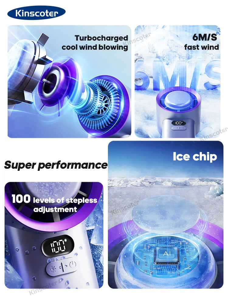 Portable Handheld Fan Speed Adjustable Mini Personal Fan