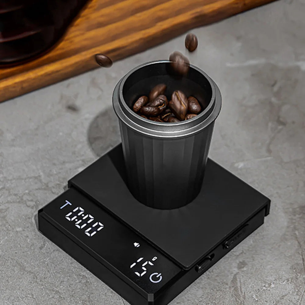 Kitchen Coffee Scale with Timer Rechargeable Digital Scale