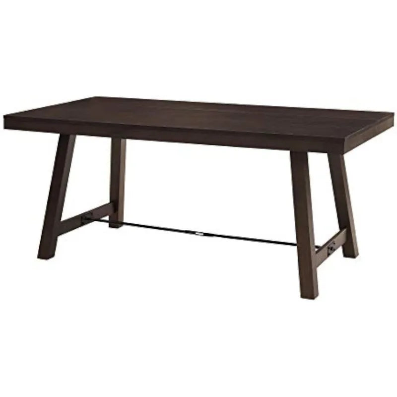 Small Dining Table, 70 Inch, Dark Brown Home furniture