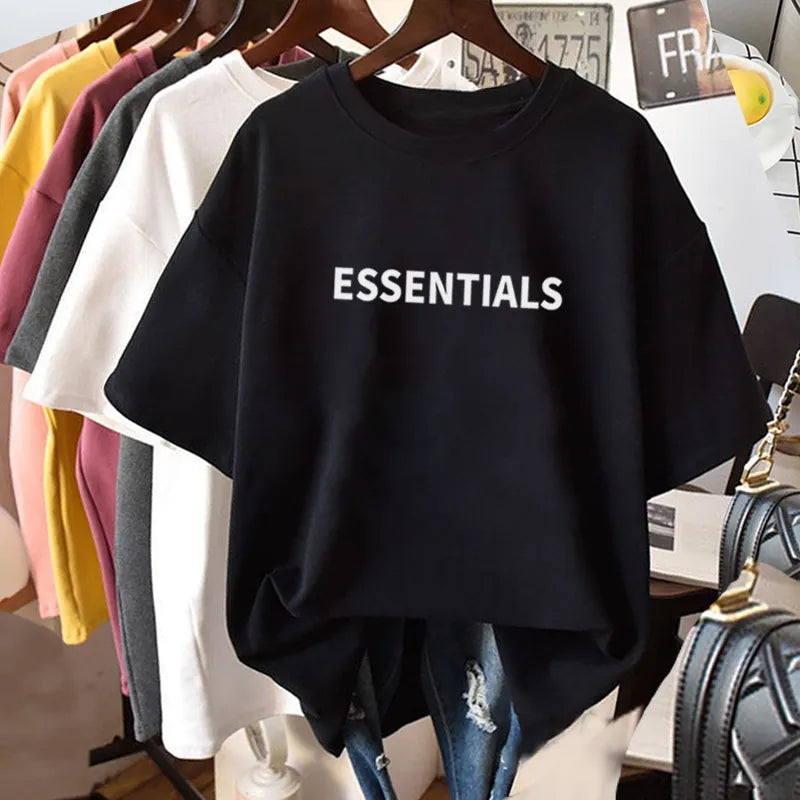 Summer Essentials T-Shirt Cotton Women's T-Shirt Fashion Brand Oversized