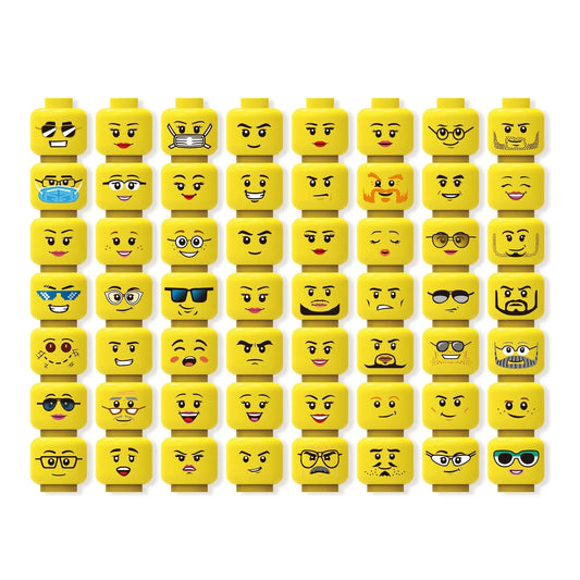 50pcs Head Expression Building Block Toys Accessories Small Particle Parts Block Toys