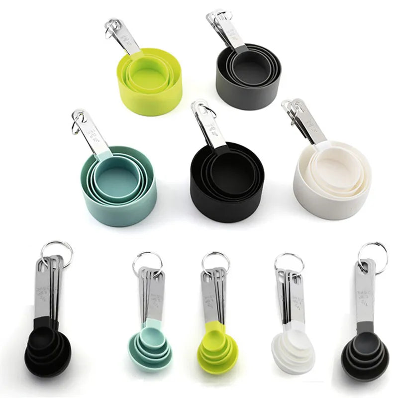 8PCS Measuring Cups Spoons Set For Baking Cake Pastry Cooking Utensils