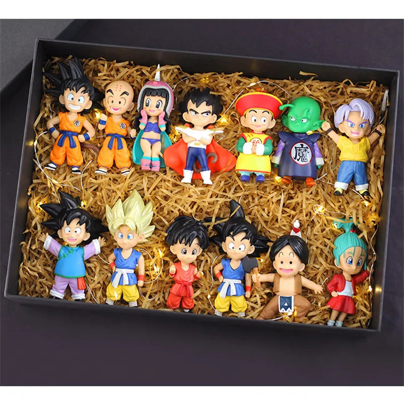 Dragon Ball Super Saiyan Son Goku Anime Figure Set Action Figurine Model Gifts Toy