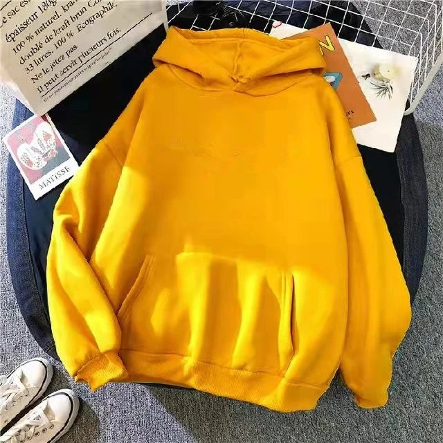 Letter print hooded sweater women's spring long-sleeved lazy style loose hooded top