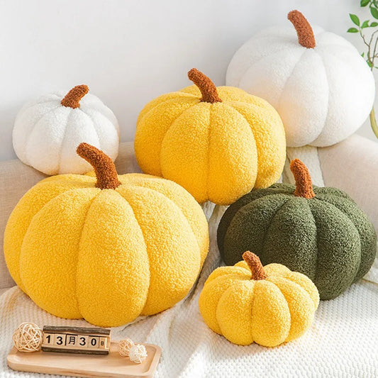 Pumpkin Toy Pillows Cute Plant Soft Stuffed Throw Pillow for Kid Cushion