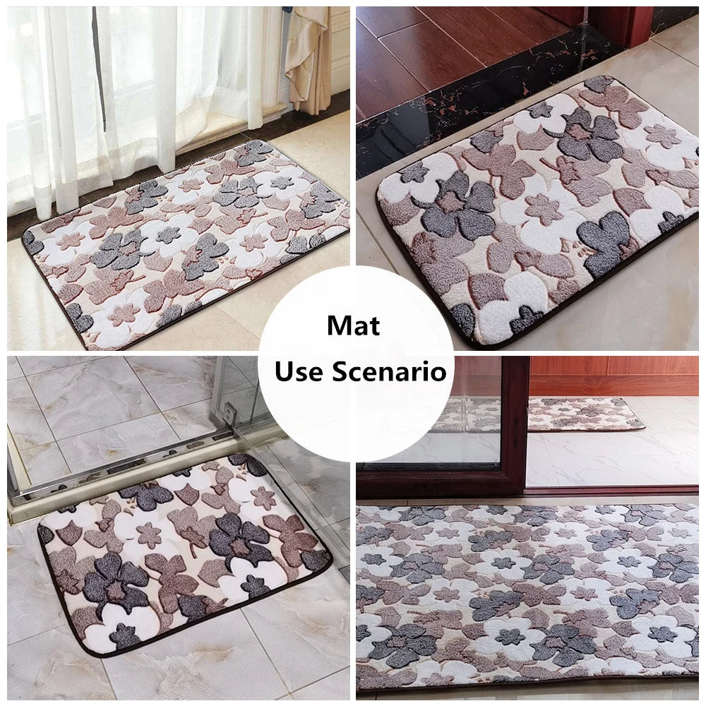 Bedroom Floor Mat Home Entrance Doormat Kitchen Bathroom Carpet Bath Shower Rug