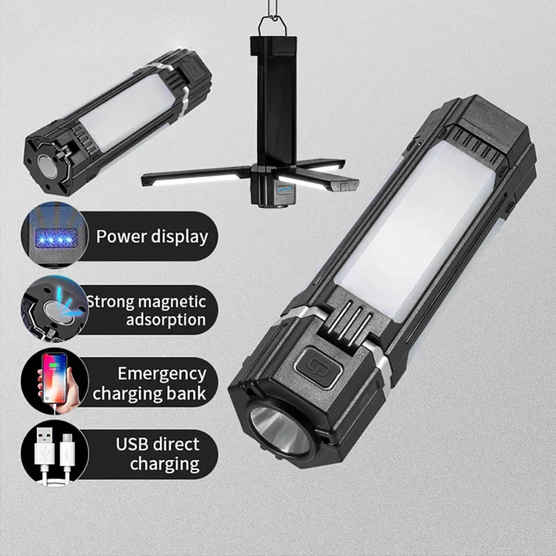 Foldable USB Rechargeable Tent Camping Light Travel Lanterns