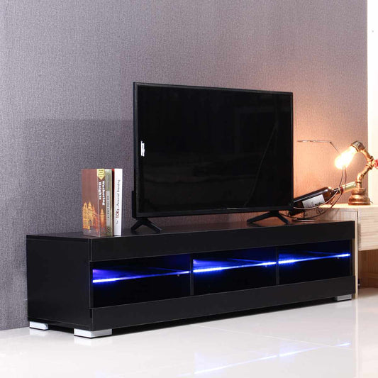 TV Cabinet Stands with 6 Open Drawers TV Bracket Table Home Living Room Furniture