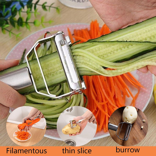 High quality stainless steel potato cucumber carrot grater kitchen multifunctional vegetable fruit peeler vegetable slicer