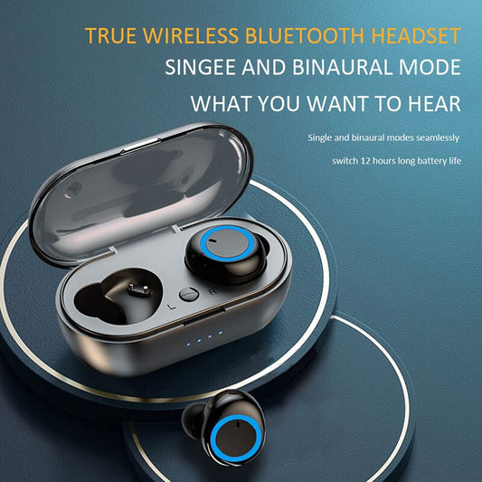 Bluetooth Earphones In Ear Bluetooth 50 Running Sports Stereo Buttons With Microphone Wireless Headphones