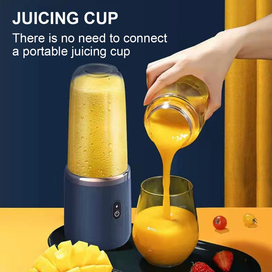 Portable Blender Bottle Electric 6 Blades Multifunction Juice Blender Fresh Juice Smoothie Blender Ice CrushCup Food Processor