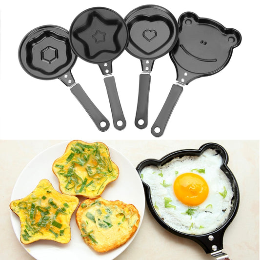 Kitchen Tools Egg Mold Pan Flip Omelette Mold Breakfast Egg Frying Pot Non-Stick Frying Pan Pancake Maker Mini Egg Frying Pan