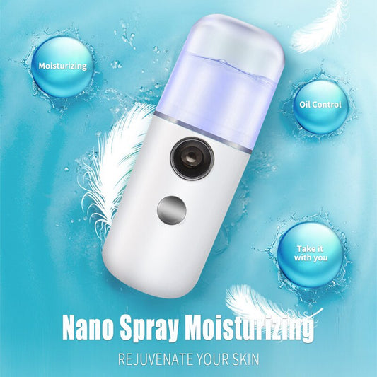 Nano Facial Sprayer USB Nebulizer Humidifier Moisturizing Hydrating Beauty Skin Care Tools Car Humidifier