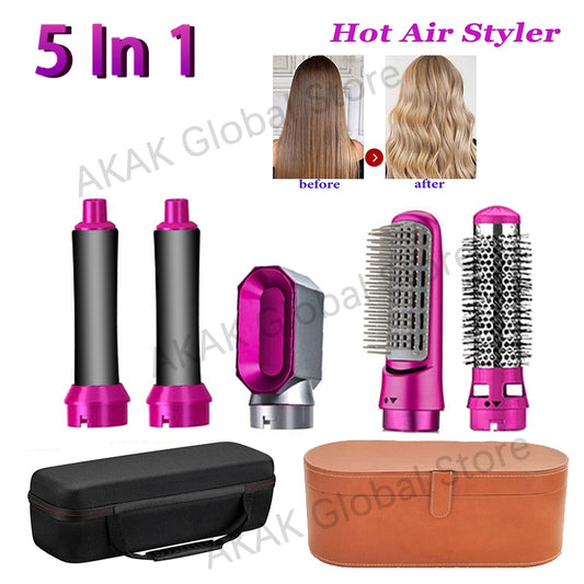 5 in 1 Hair Dryer Hot Comb Set Professional Curling Iron Hair Straightener Styling Tool Hair Dryer Household For Dyson Airwrap