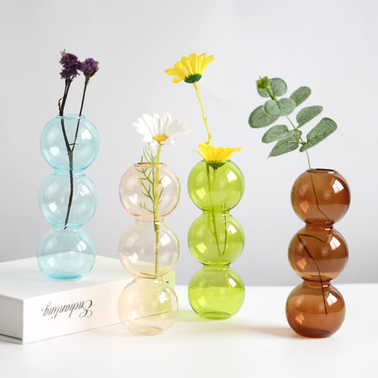 Arrangement Spherical Art Flower Ornaments Vases Nordic Creative Glass Bubble Vase Flower Decoration Home Birthday Gift