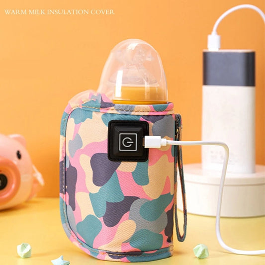 USB Milk Water Warmer Travel Stroller Insulated Bag Baby Nursing Bottle Heater Supplies for Outdoor
Baby Milk Bottle Warmer