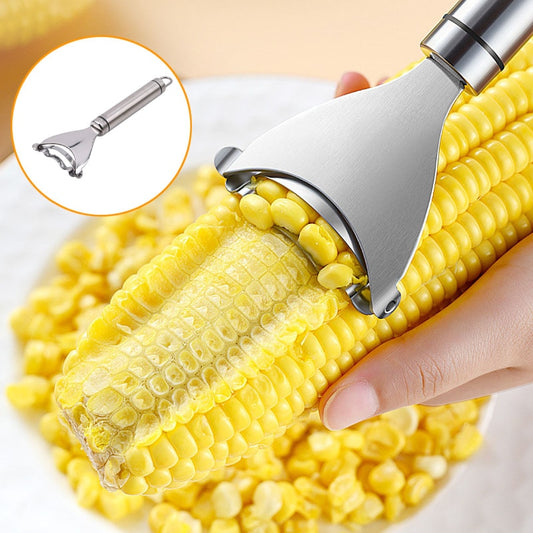 Stainless Steel Corn Peeler Corn Thresher Easy Peel Corn Thresher Corn Knives Peeler Kitchen Fruit and Vegetable Tools